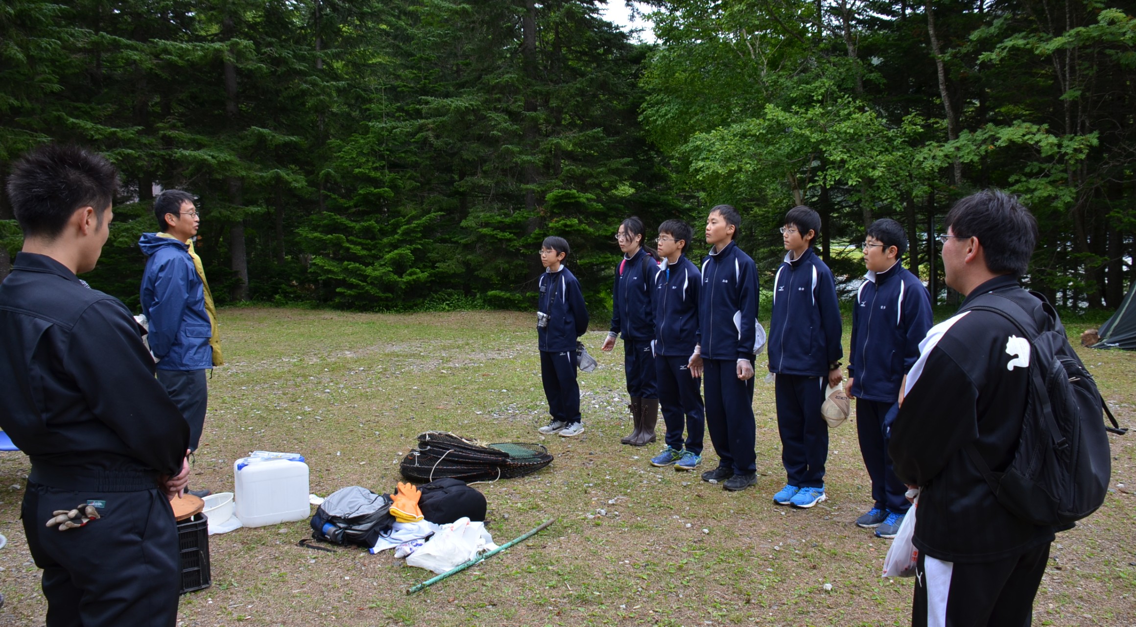 【鹿追町】 「瓜幕中学校環境学習会　～ウチダザリガニ防除活動～」