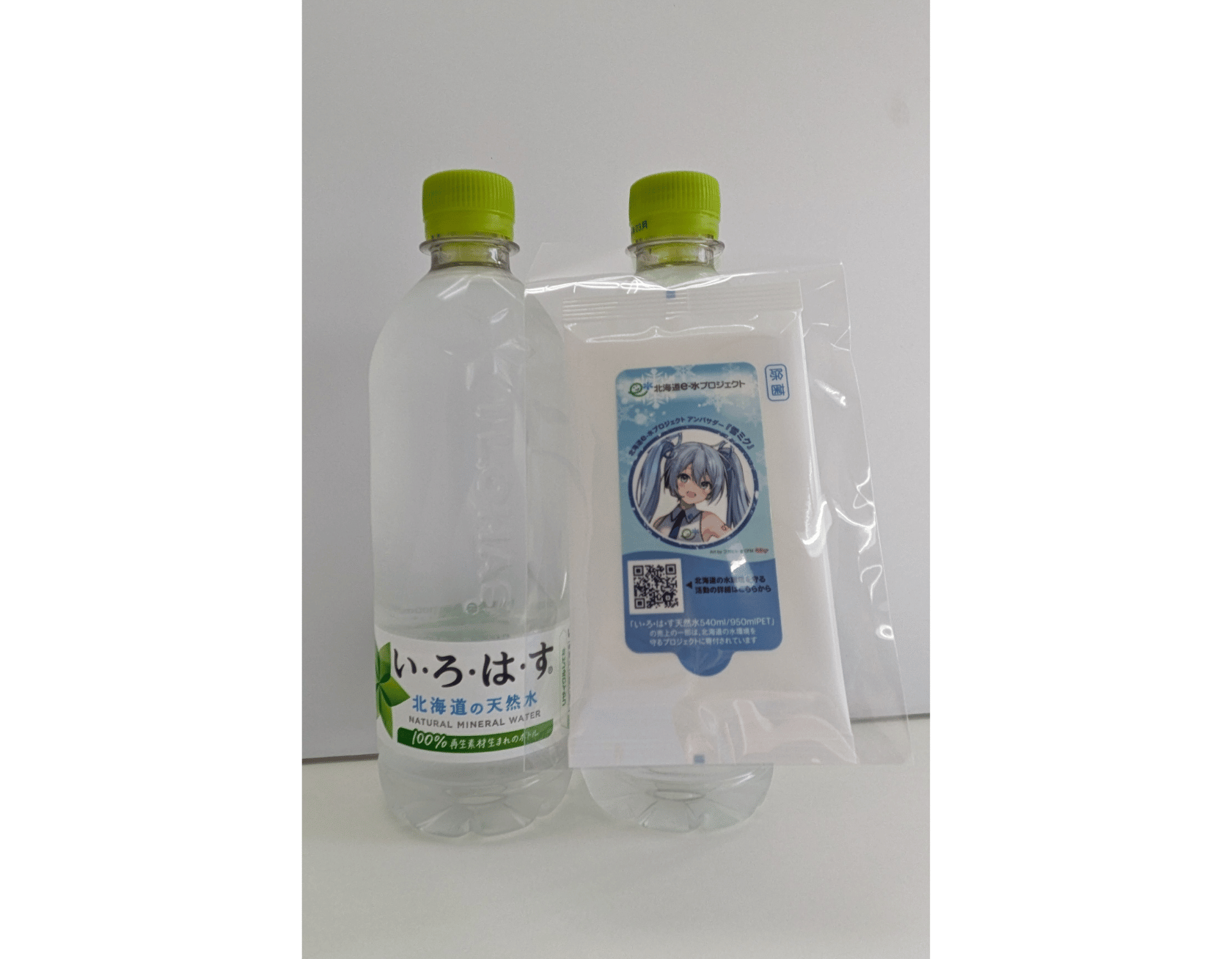 【企画終了】道内販売の「い・ろ・は・す天然水540mlPET」・「い・ろ・は・す天然水950mlPET」に「北海道e-水プロジェクト」紹介入り除菌ウェットティッシュを付属してＰＲ！